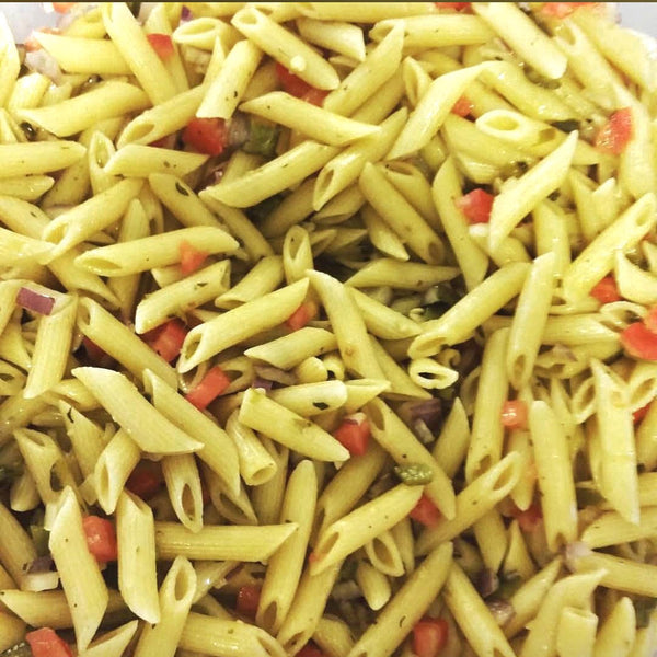 Poblano Pepper Pasta Salad