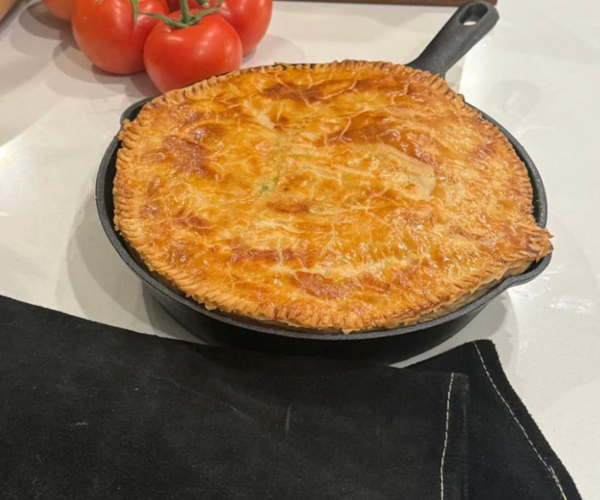 Lifespace Cast Iron Skillet Homestyle Chicken Pie