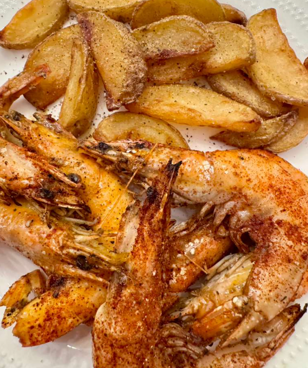Garlic Butter Shrimp with Beer and Old Bay