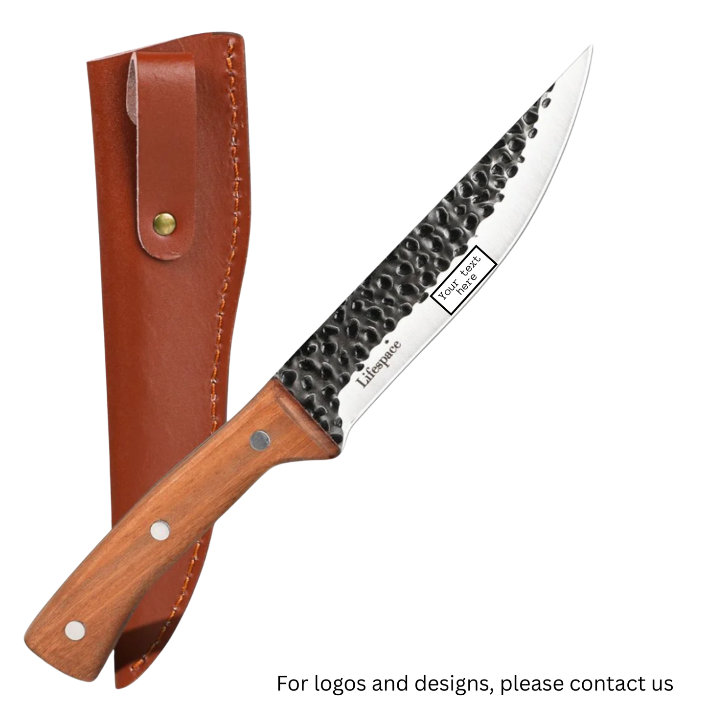 Lifespace 6.2" Trimming Boning Utility Knife with Rosewood Handle & Sheath