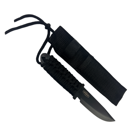 Lifespace Paracord Knife with Black Nylon Sheath - 7.5"