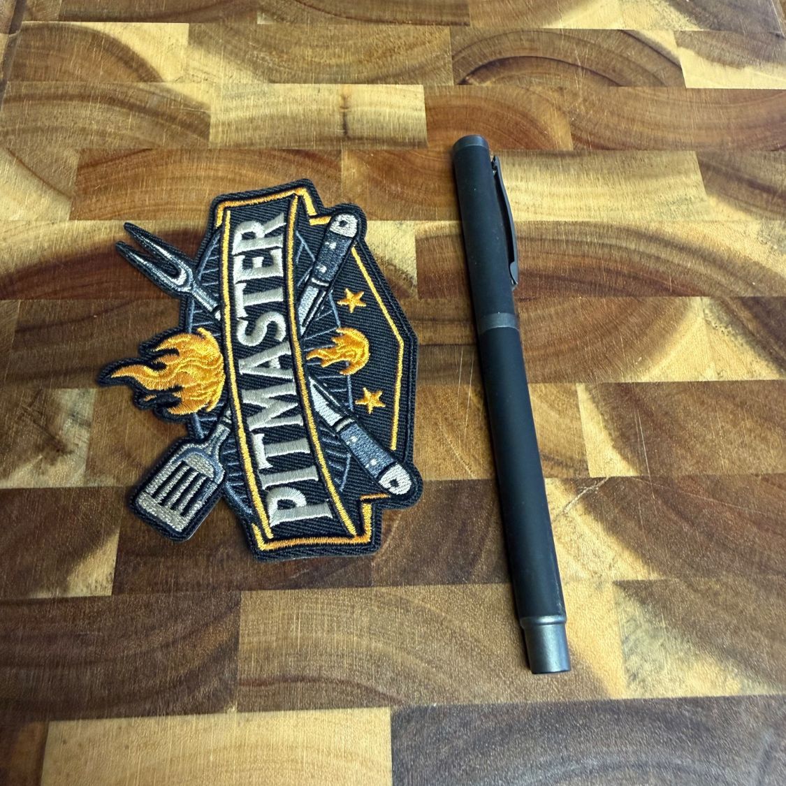 Lifespace 4" "Pitmaster" Embroidered Iron-on Patch