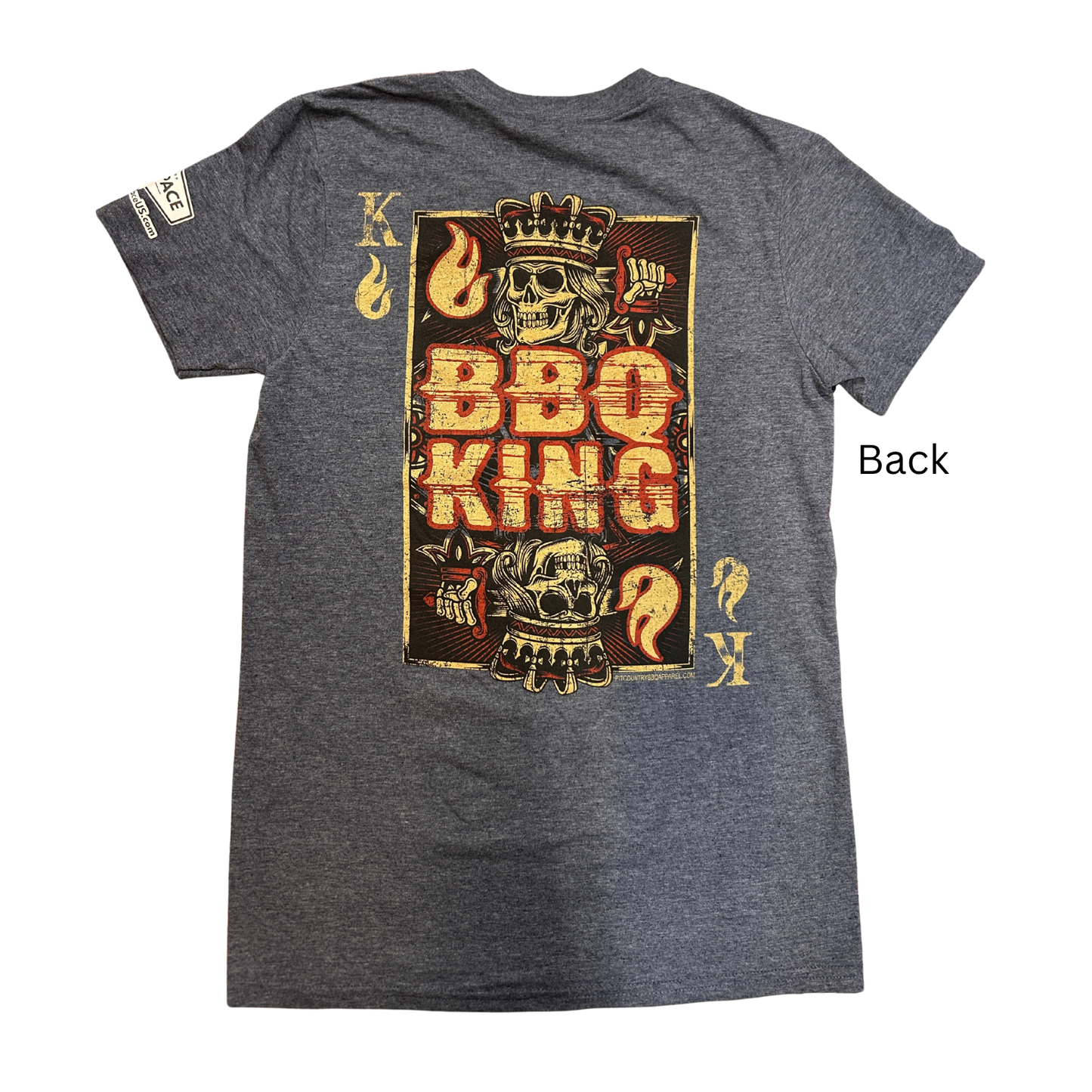 Pit Country Premium Graphic Crewneck Mens T-Shirt - "BBQ King"
