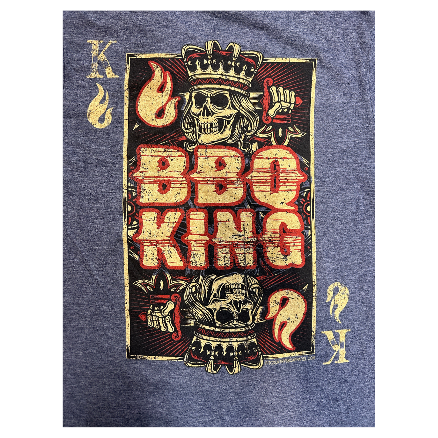Pit Country Premium Graphic Crewneck Mens T-Shirt - "BBQ King"
