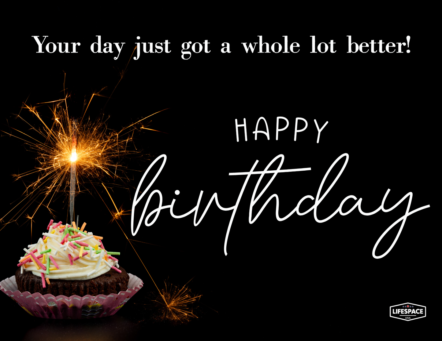 Lifespace Int Happy Birthday Gift Card