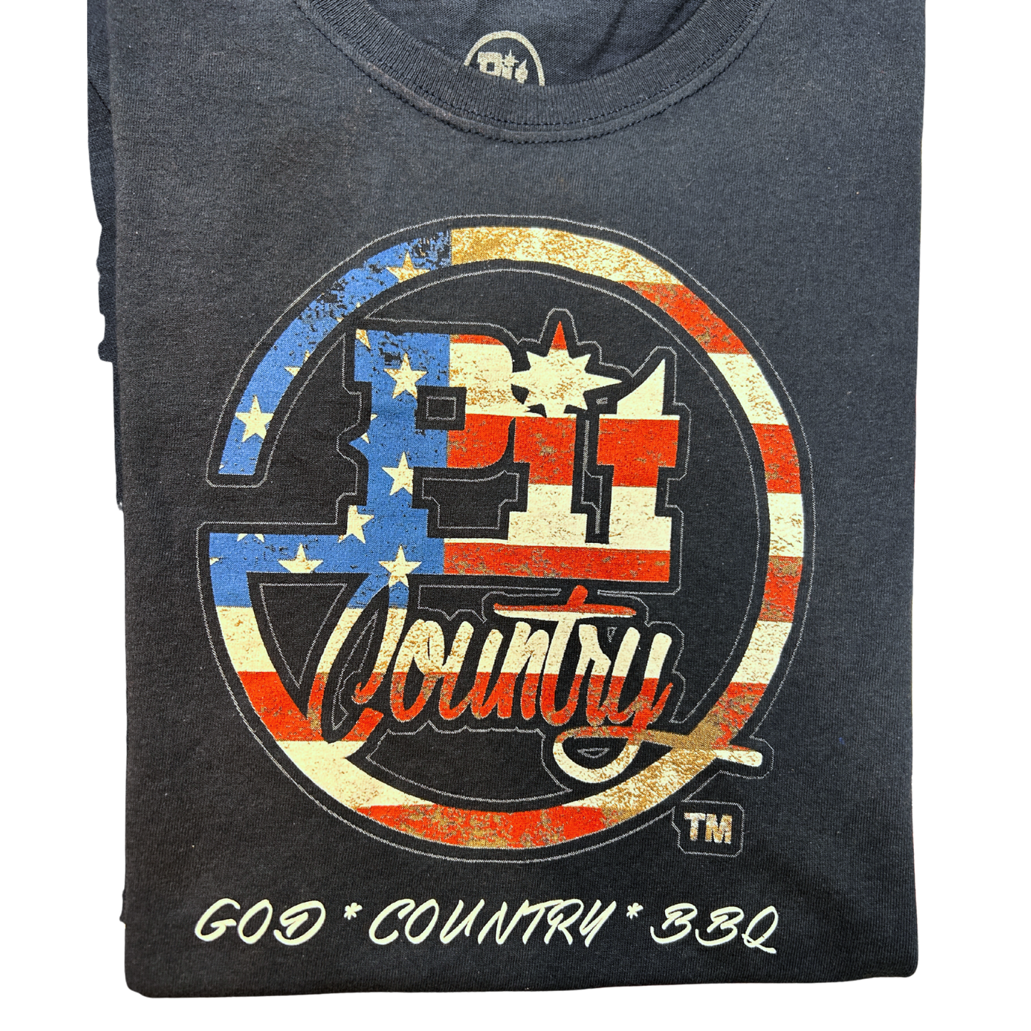 Pit Country Premium Graphic Crewneck Mens T-Shirt - “Pit Country Logo Full Front"