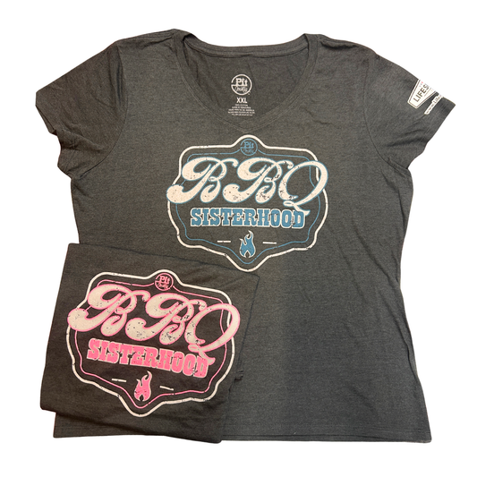 Pit Country Premium Graphic Crewneck Ladies T-Shirt - “BBQ Sisterhood”