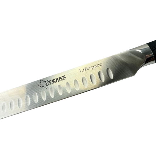 Texas Barbecue Premium BBQ Brisket Carving Knife in Gift Box - 12in Stainless Steel Blade