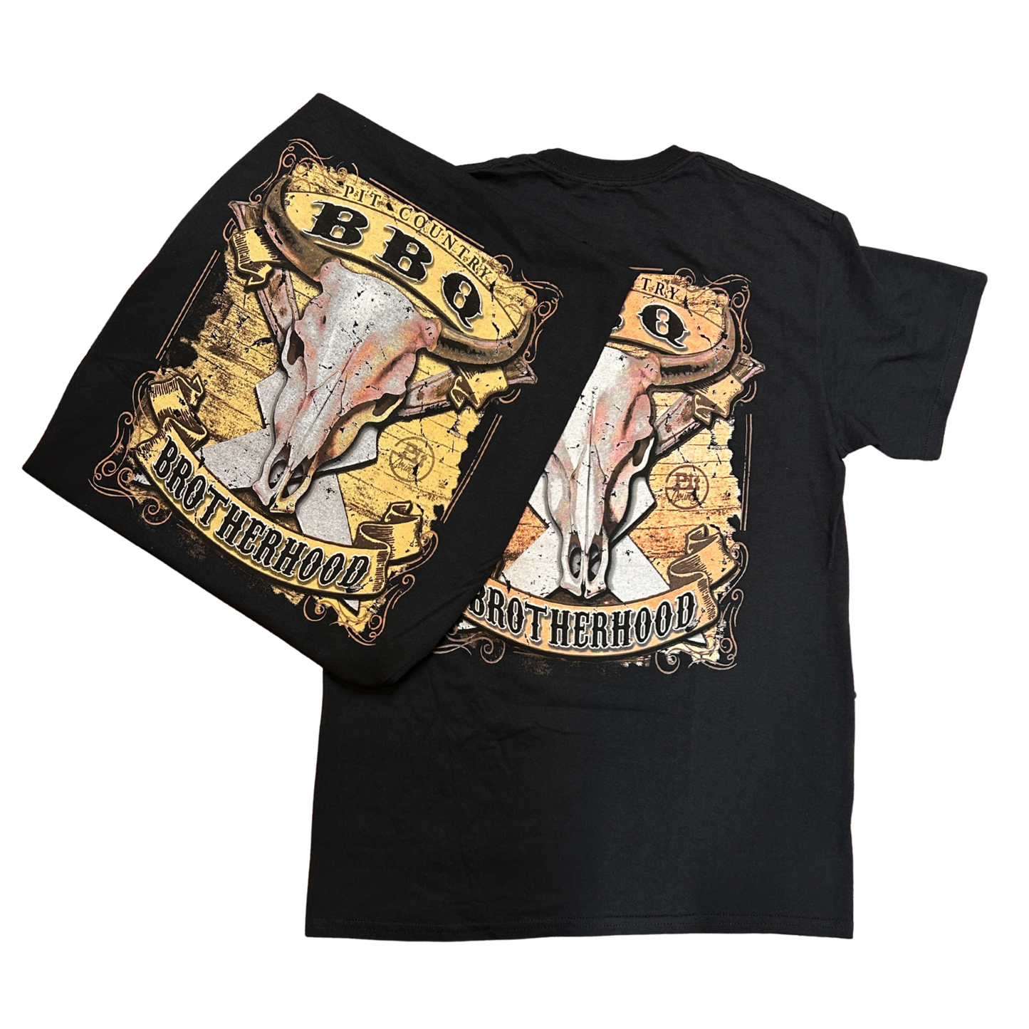 Pit Country Premium Graphic Crewneck Mens T-Shirt - “BBQ Brotherhood"