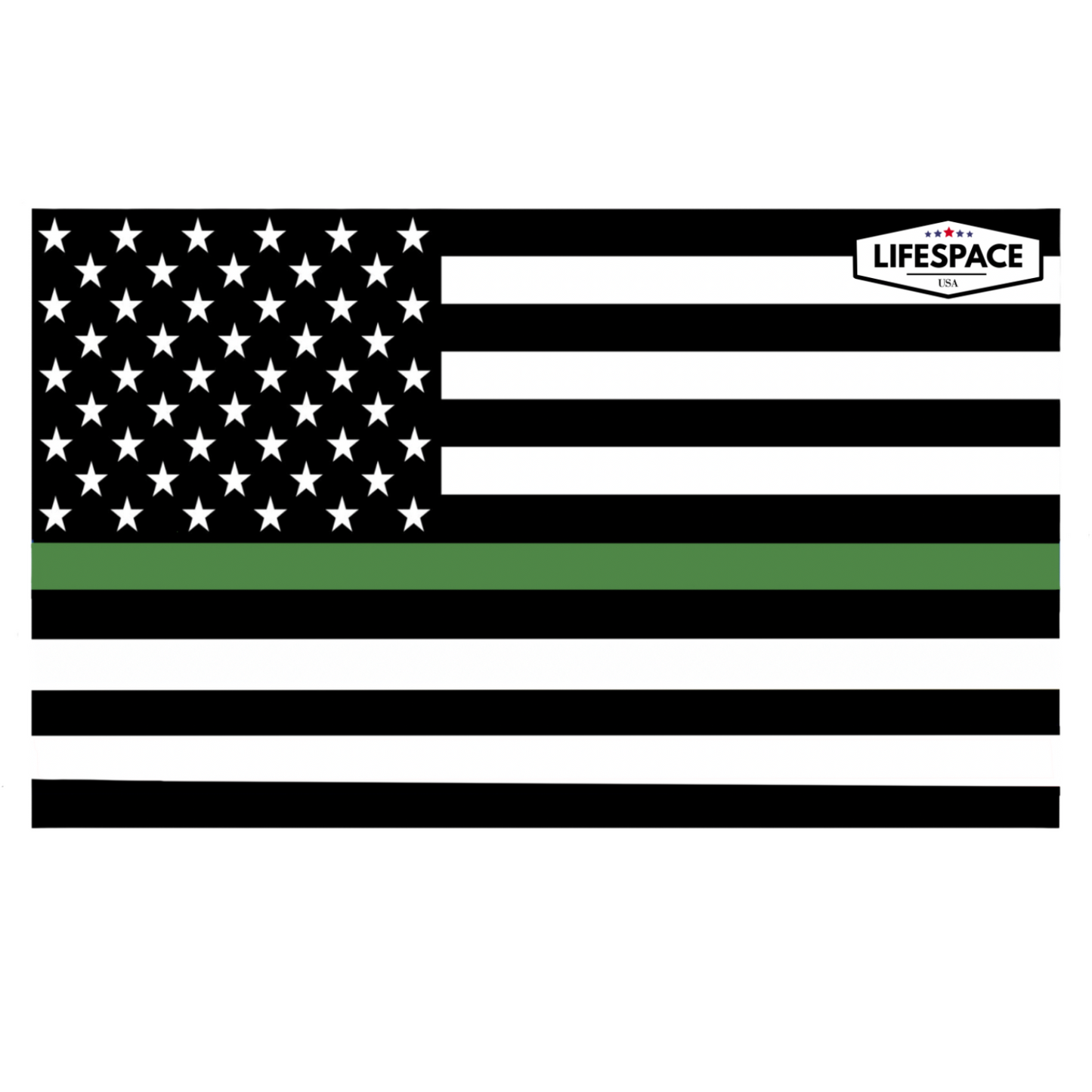 Lifespace Premium Waterproof Vinyl Sticker "American Military Flag" MADE IN AMERICA