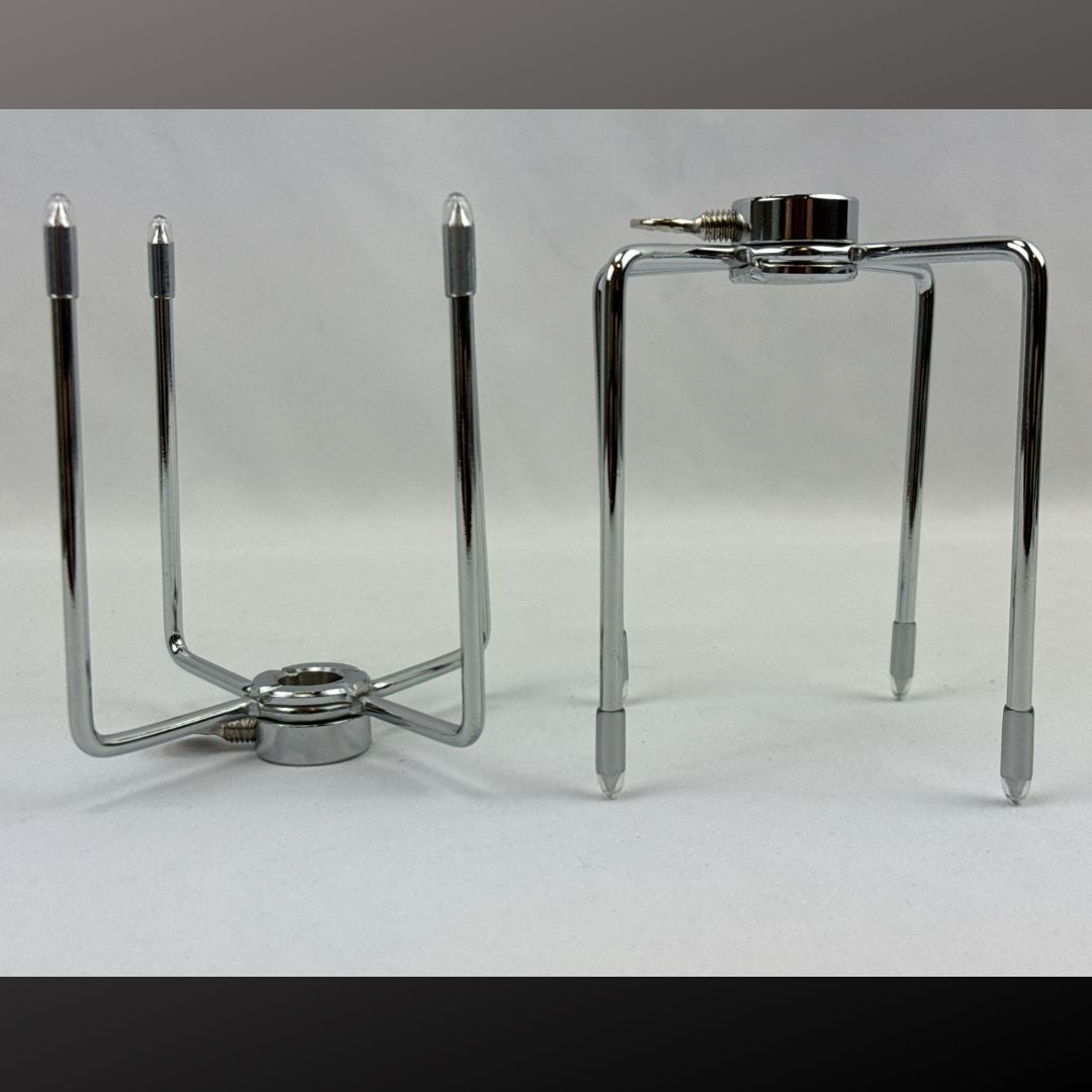 Lifespace 4-Prong Chromed Spit Roast Forks - Set of 2