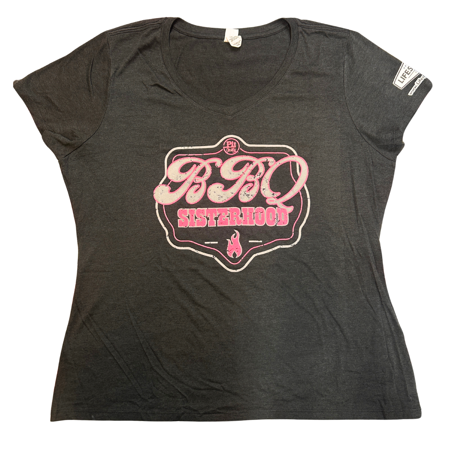 Pit Country Premium Graphic Crewneck Ladies T-Shirt - “BBQ Sisterhood”