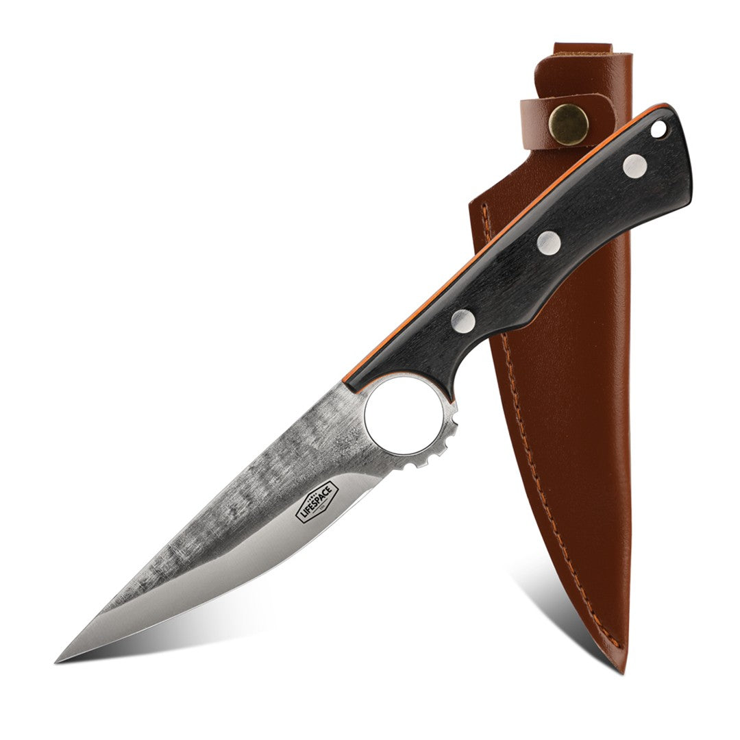 Lifespace 3-Piece Forged Butcher Knife Bundle — Cleaver, Butcher & Boning Set