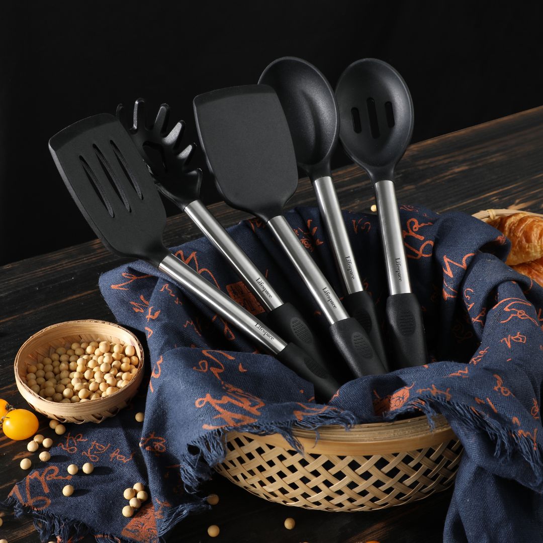 Lifespace Ultimate Kitchen Bundle Deal - 40 K-Cup Coffee Pod Holder, Creme Brulee Burner, Steak Knives, Thermometers...