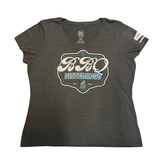 Pit Country Premium Graphic Crewneck Ladies T-Shirt - “BBQ Sisterhood”
