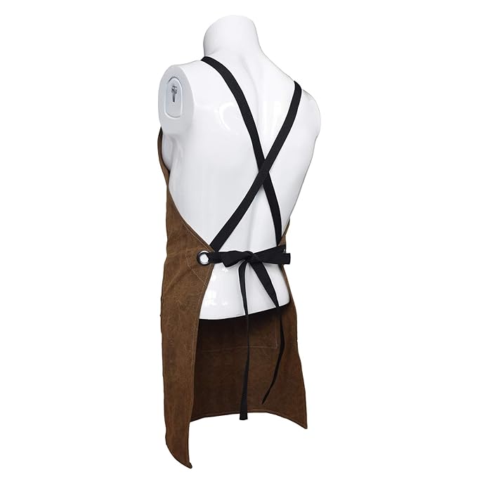 Texas Barbecue Premium Khaki Wax Canvas BBQ Grill Work Apron