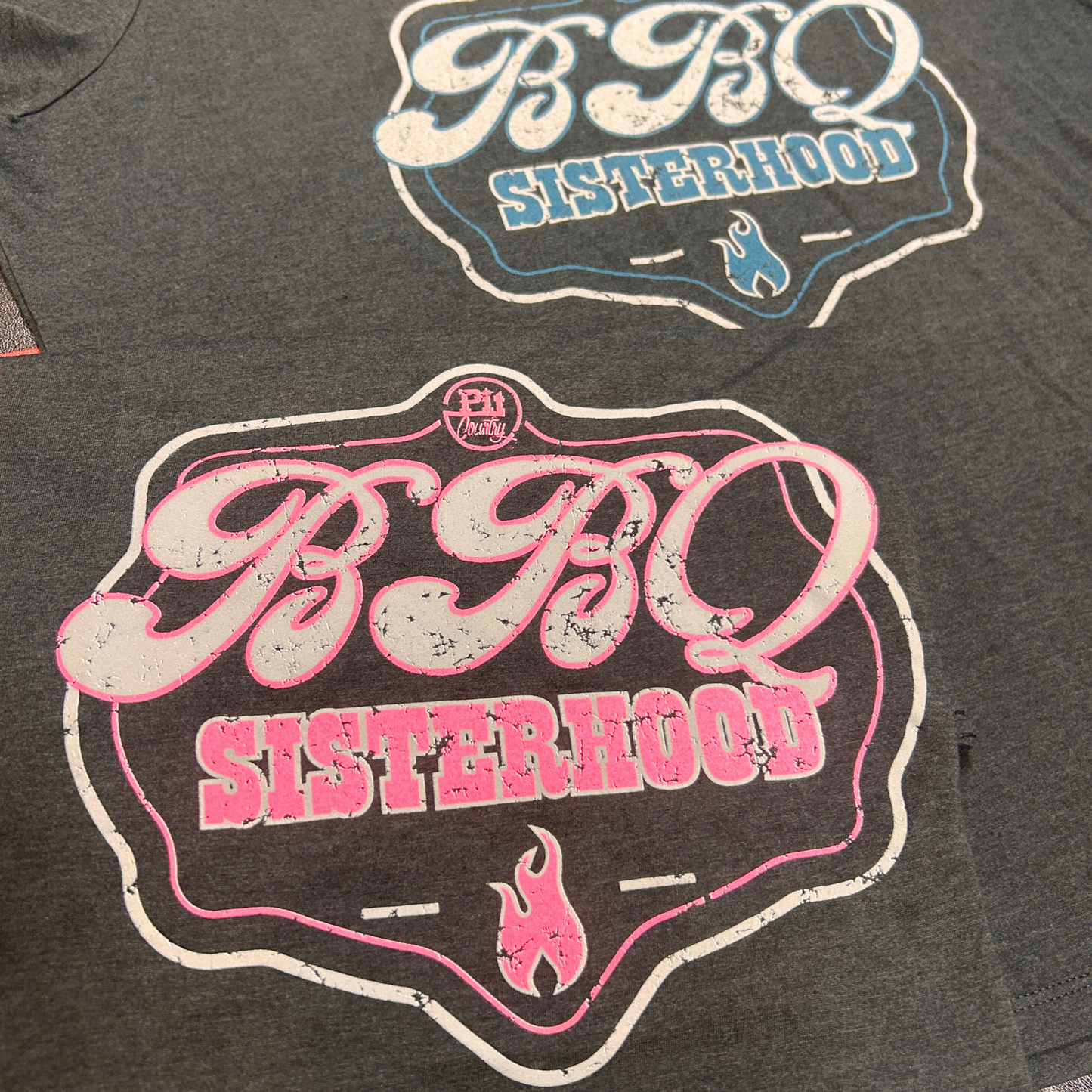 Pit Country Premium Graphic Crewneck Ladies T-Shirt - “BBQ Sisterhood”