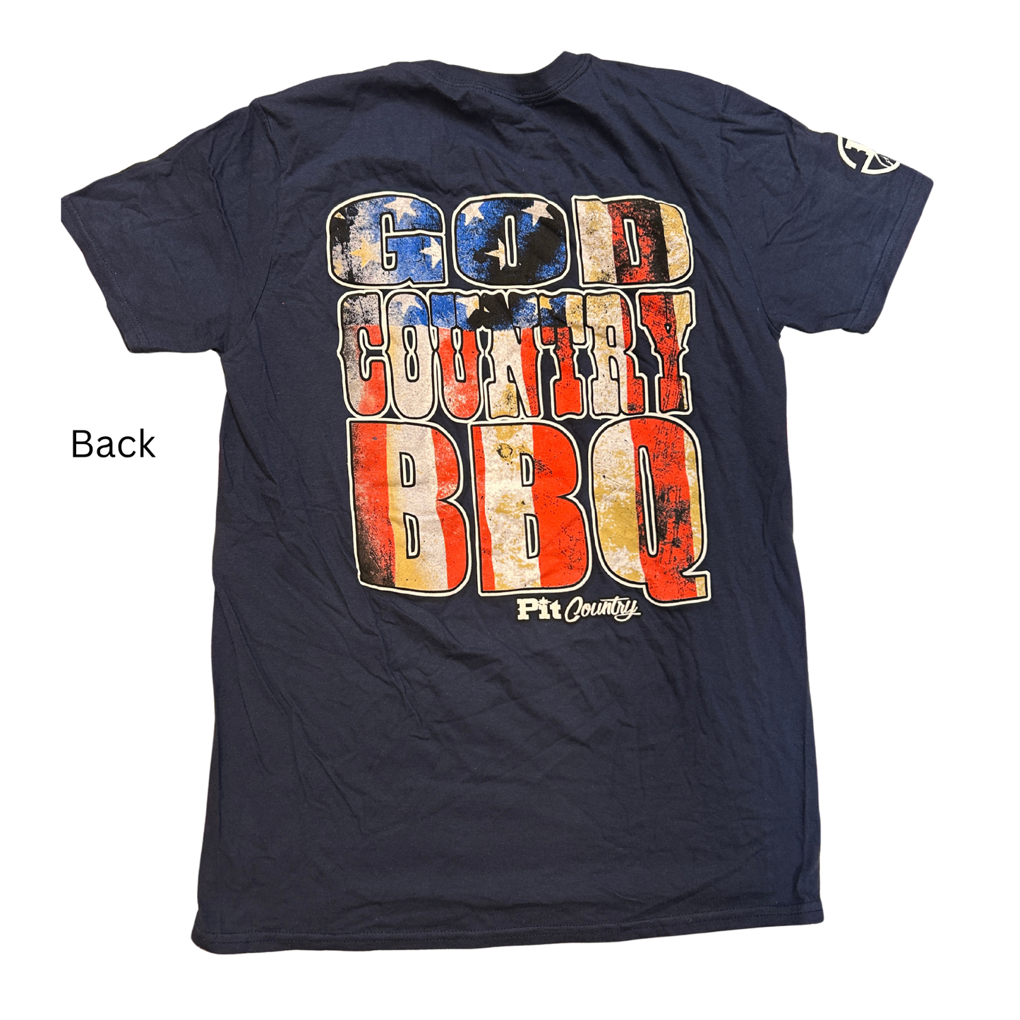 Pit Country Premium Graphic Crewneck Unisex T-Shirt - “God, Country, BBQ"