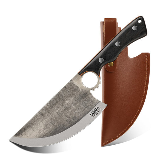 Lifespace 3-Piece Forged Butcher Knife Bundle — Cleaver, Butcher & Boning Set