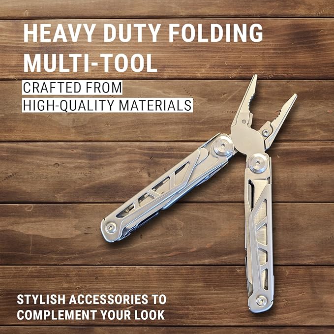 Lifespace Premium 15-in-1 EDC Multi-Tool with Pliers and Scissors