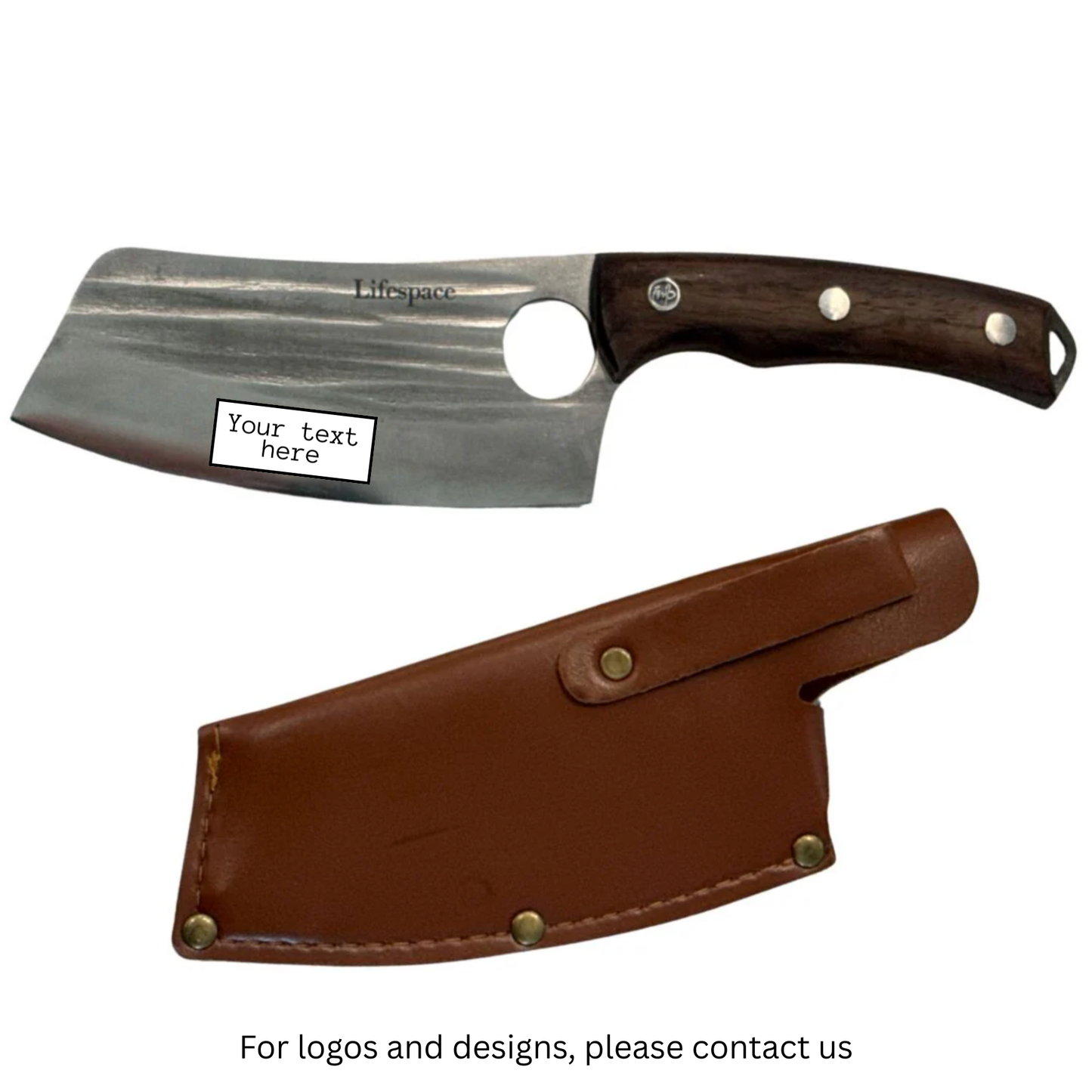 Lifespace 5.7 Inch Butcher Cleaver Knife with Sheath