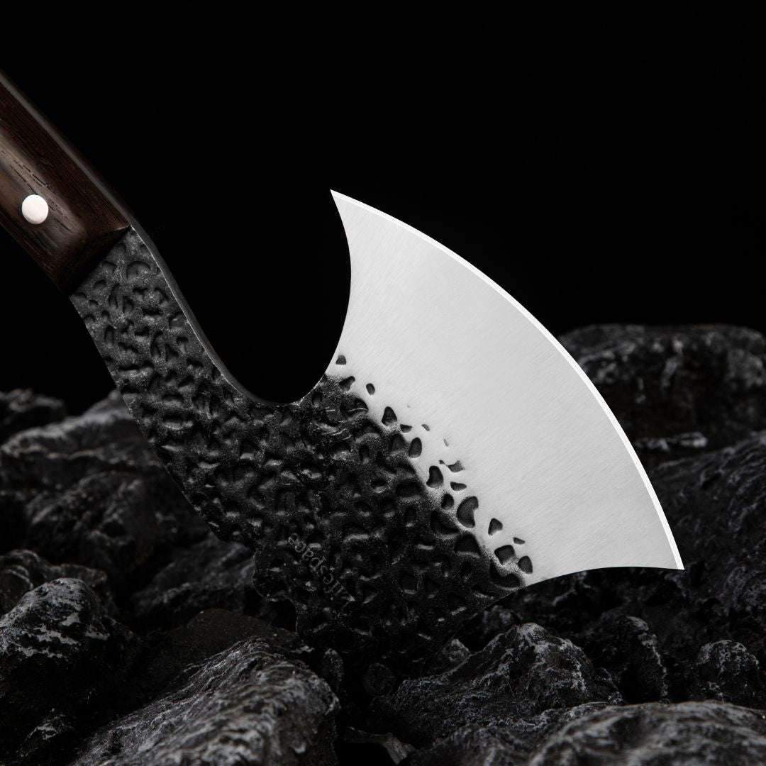 Lifespace Butcher Cleaver Knife with Wenge Handle & Sheath