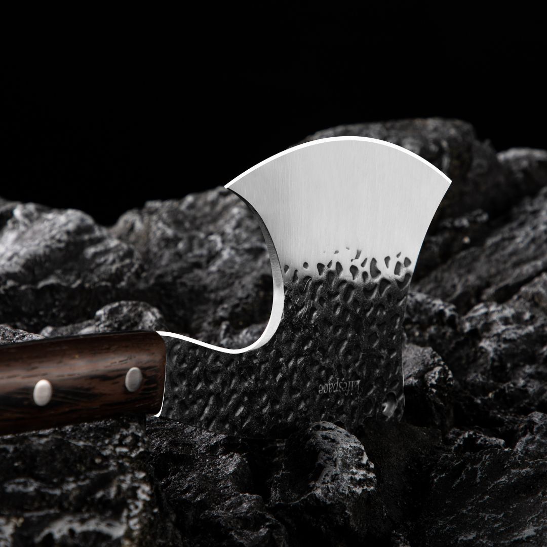 Lifespace Butcher Cleaver Knife with Wenge Handle & Sheath
