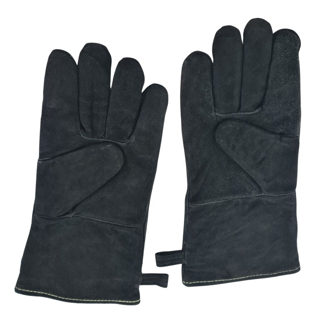Lifespace Black Leather Grill Gloves - lined for extra comfort. EXCELLENT QUALITY!