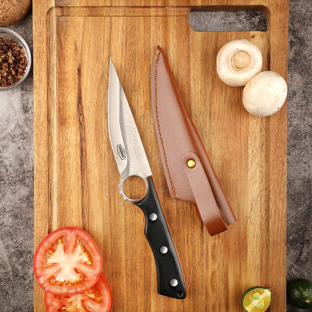 Lifespace 5" Forged Pointed Boning Knife with Sheath