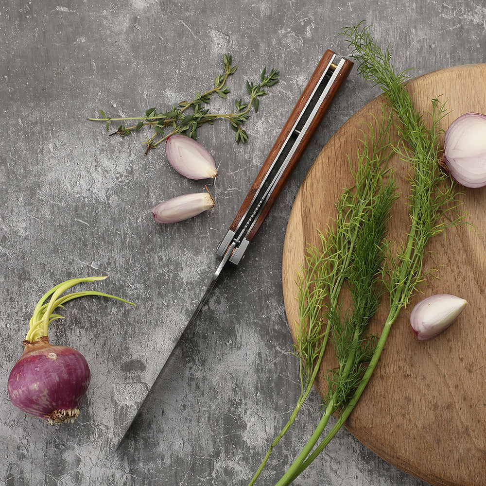 Lifespace 440A Stainless Steel Folding Japanese Chef Knife