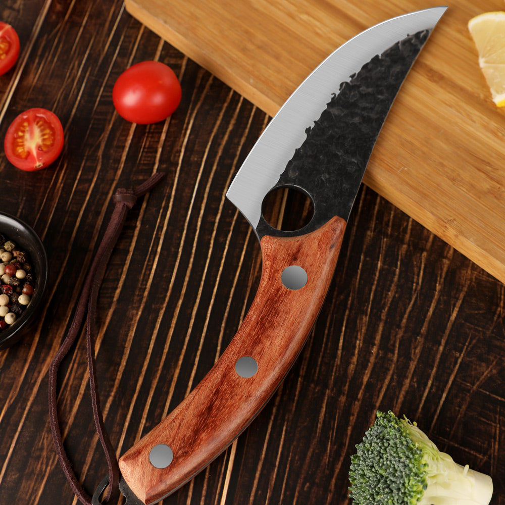 Lifespace 5 Inch Viking Style Cleaver Knife with Sheath