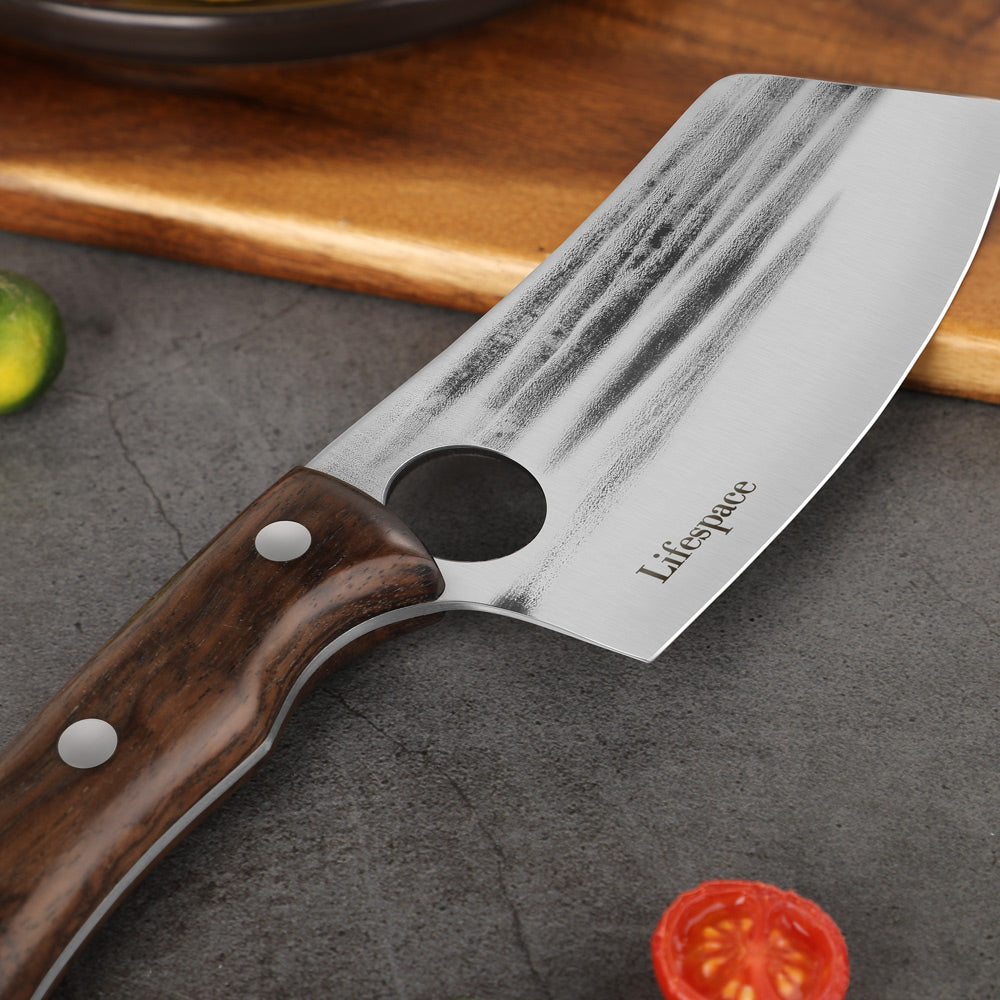 Lifespace 5.7 Inch Butcher Cleaver Knife with Sheath
