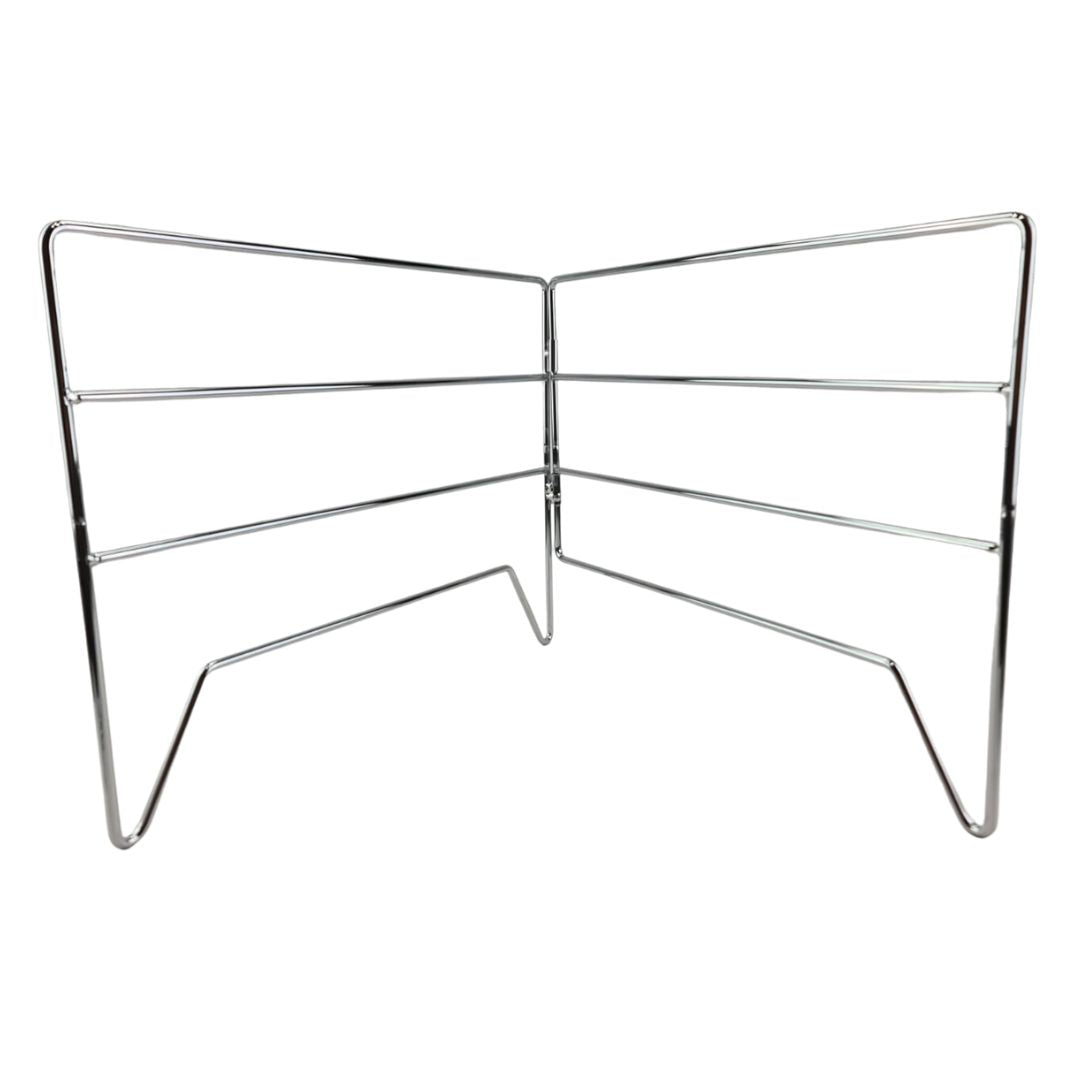Lifespace Folding Camping Grill Grid Stand - Chrome