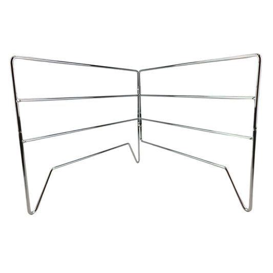 Lifespace Folding Camping Grill Grid Stand - Chrome