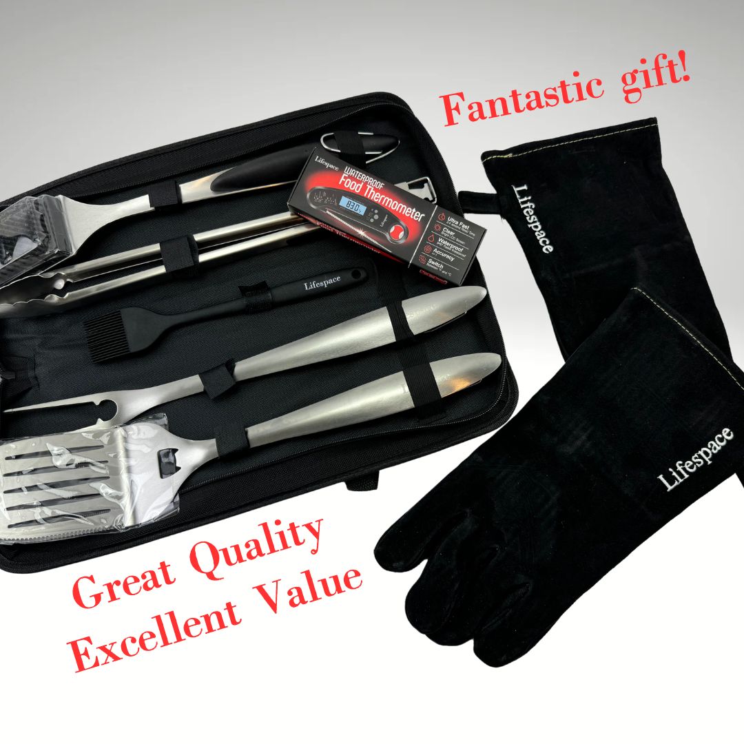 Lifespace Premium Grill Tool Bundle Kit