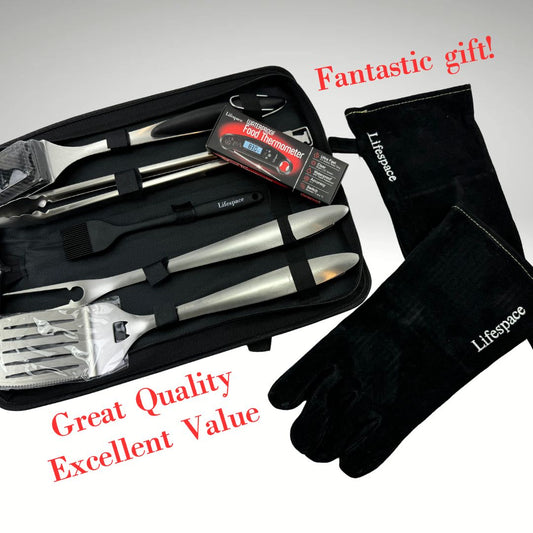 Lifespace Premium Grill Tool Bundle Kit