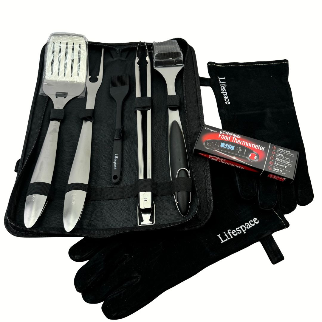 Lifespace Premium Grill Tool Bundle Kit