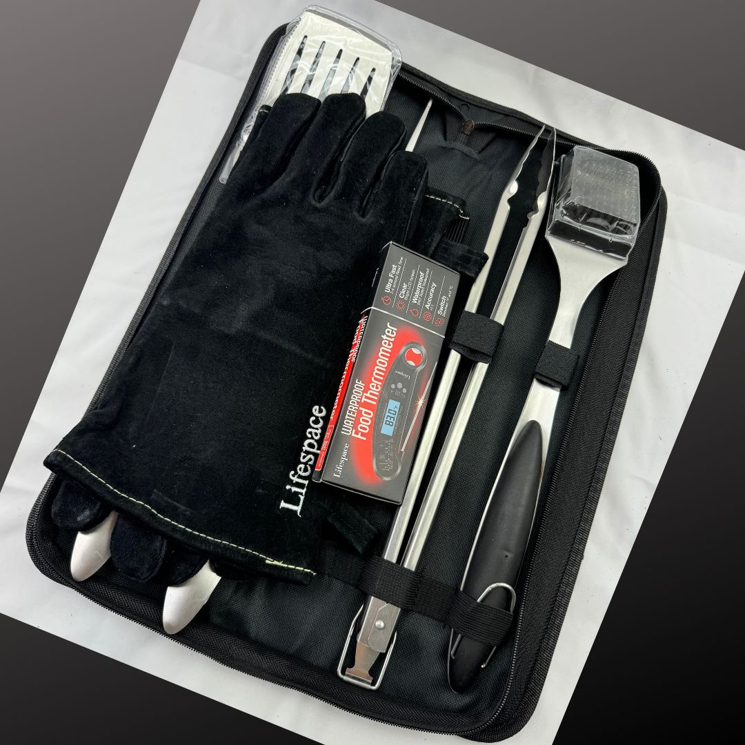 Lifespace Premium Grill Tool Bundle Kit