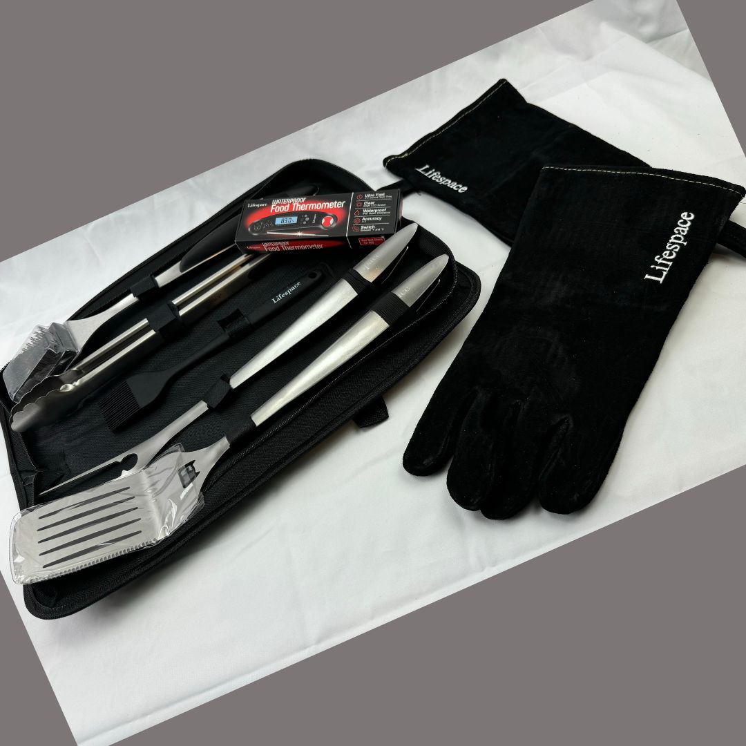 Lifespace Premium Grill Tool Bundle Kit