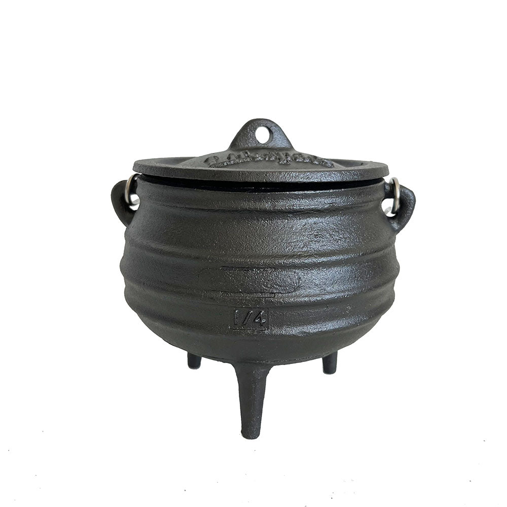 Lifespace Cast Iron No 1/4 African 3-leg Potjie Pot (2 pack) - 1.37pt each