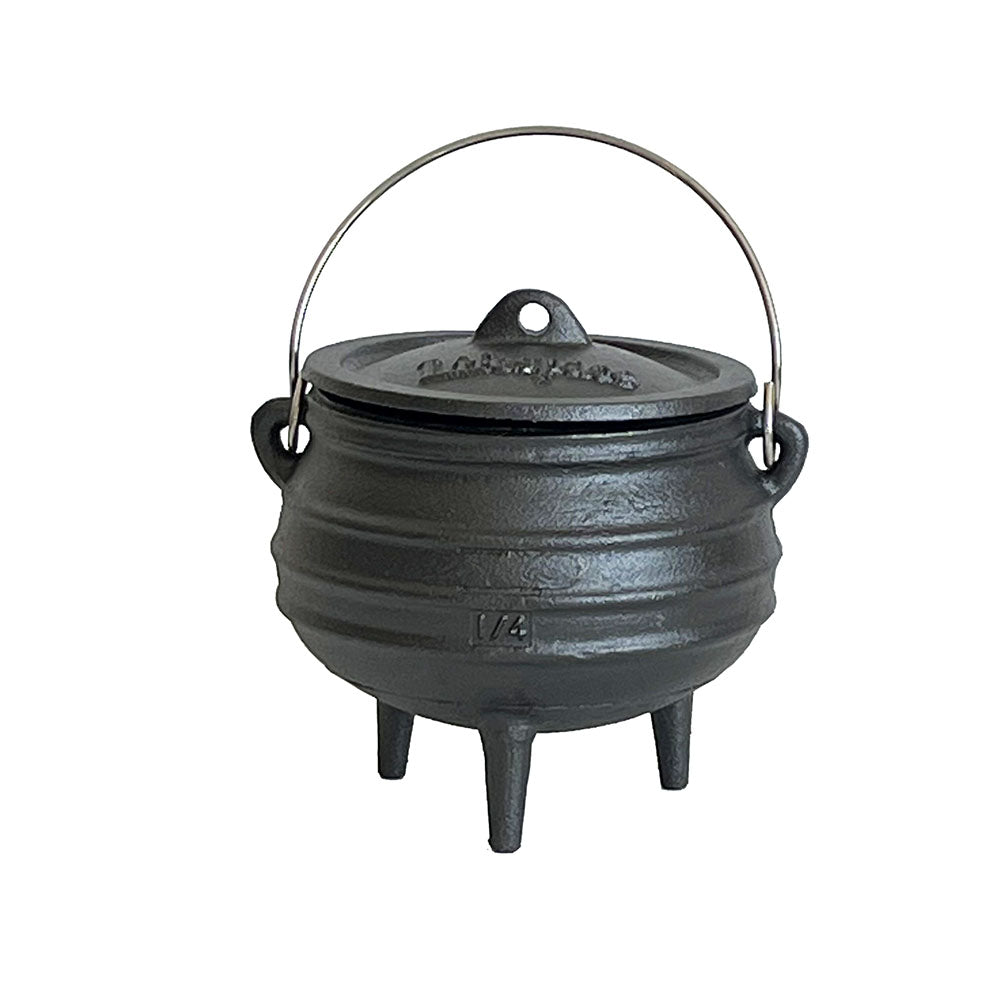 Lifespace Cast Iron No 1/4 African 3-leg Potjie Pot (2 pack) - 1.37pt each