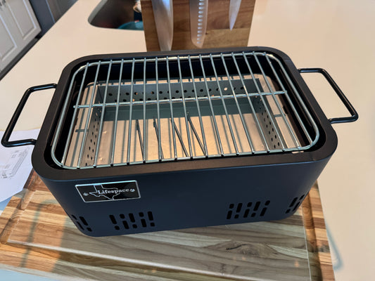 Lifespace Portable Lightweight Charcoal Grill (Rectangle)