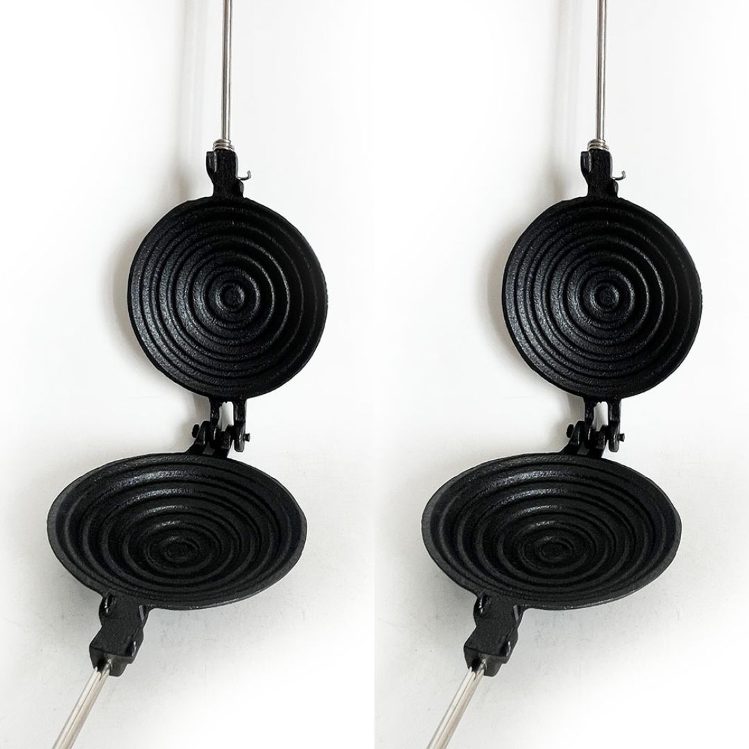 Lifespace Cast Iron Pie Sandwich (Jaffle) Irons - 2 pack