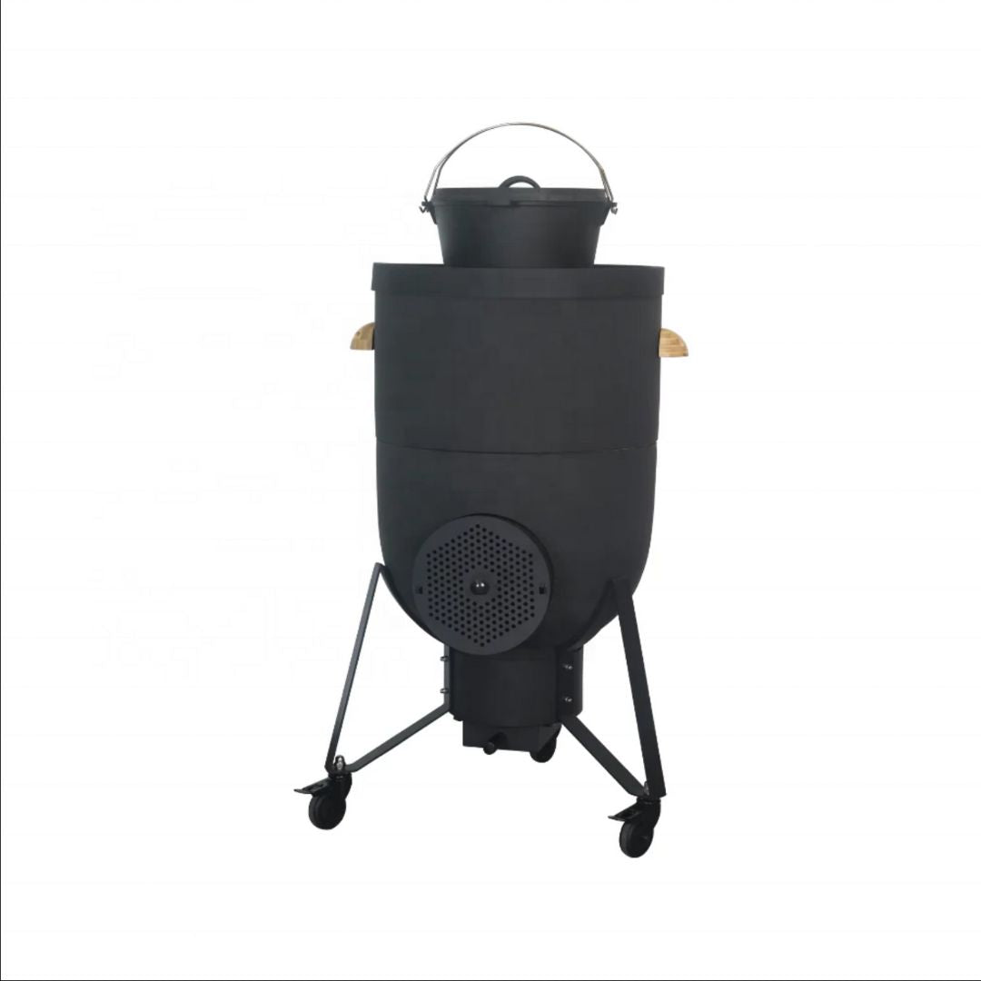 Lifespace Premium Range Kamado 5-in-1 Ceramic & Steel 21" Rocket Stove Grill / Fire Pit / Smoker / Oven