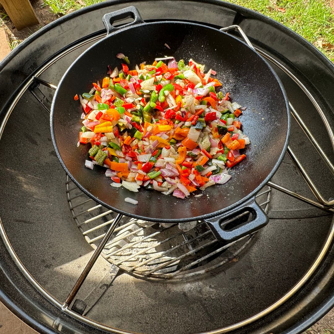Lifespace Dutch Oven / Pot (Potjie) Ring for 22.5in Kettle Grill with 2 x Side Grids
