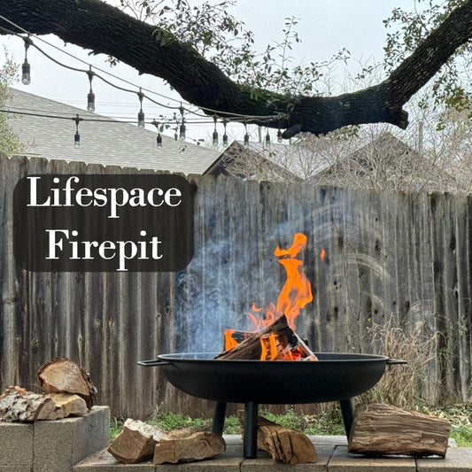 Lifespace Premium 23in Bonfire Bowl Firepit with Convenient Handles