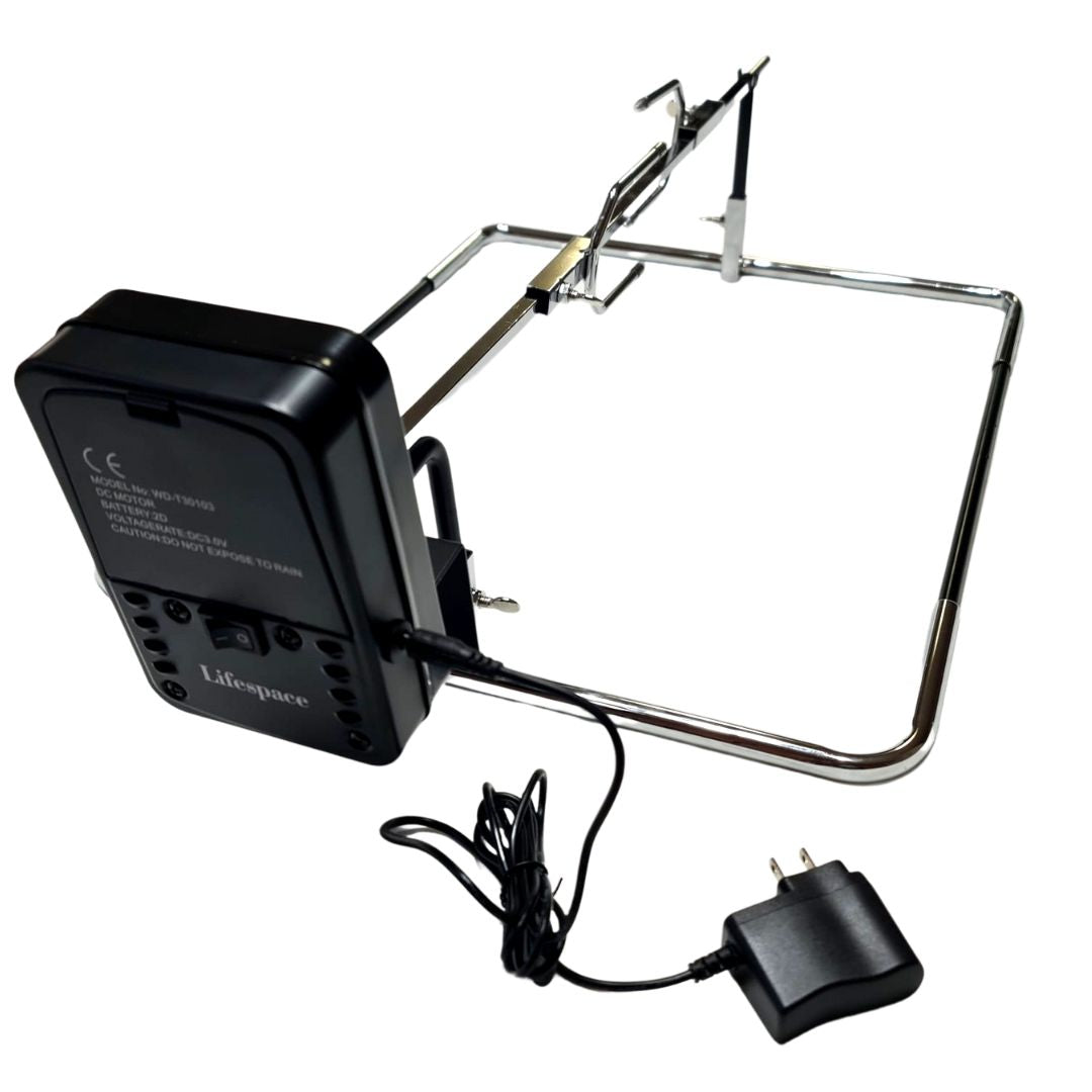 Lifespace Spit Roast Grill Kit with Lifespace Motor & 110v Adapter