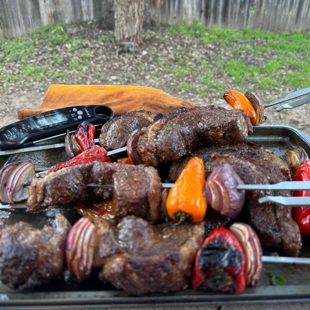 Lifespace Spit Roast Grill Skewer Set