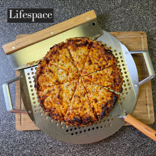 Lifespace Stainless Steel Pizza Plate/ Grill Topper