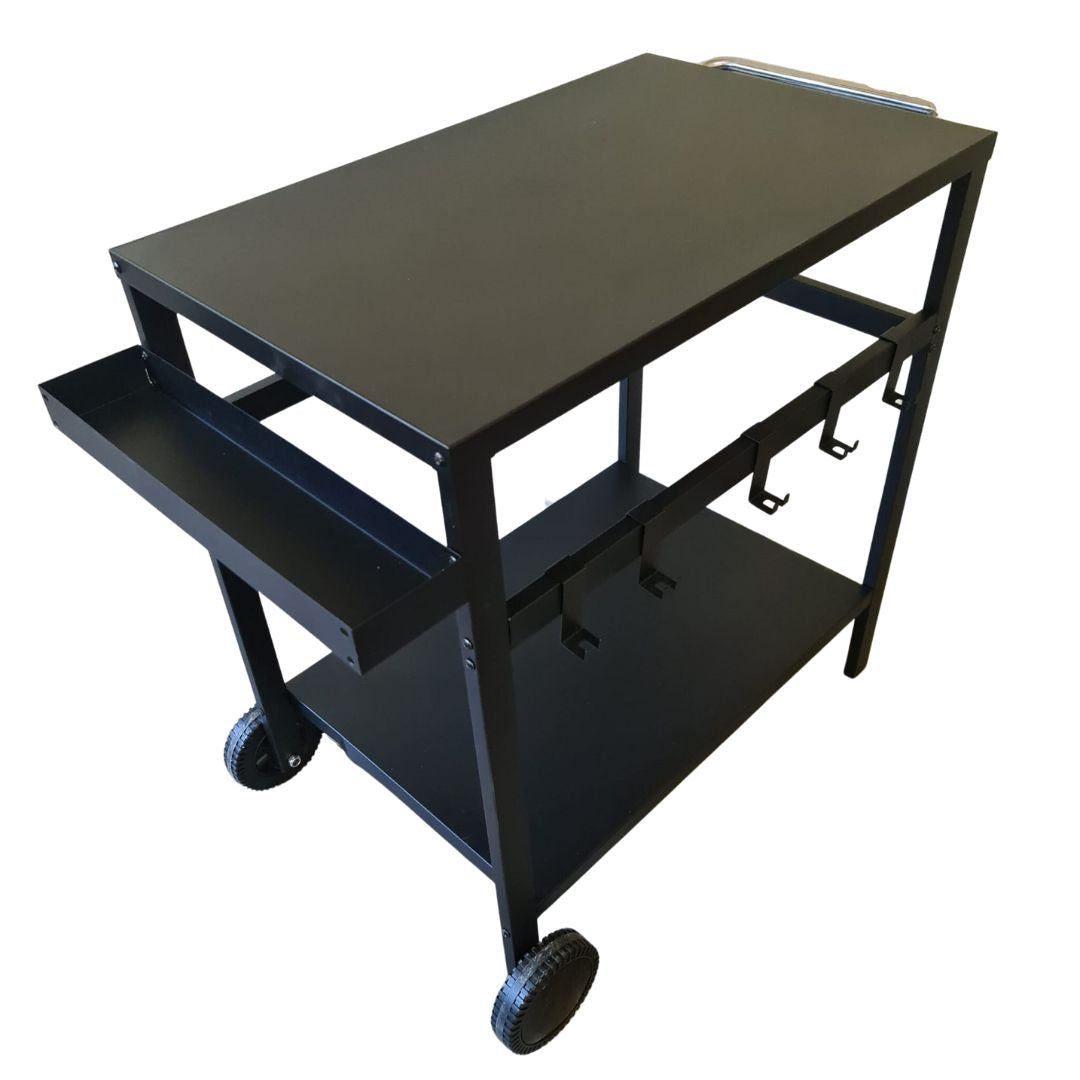 Lifespace Deluxe Patio Trolley Cart & Portable Grill Bundle: Elevate Your Outdoor Entertaining